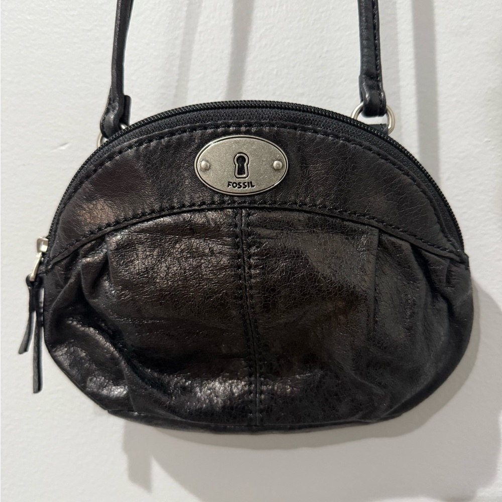 Fossil Black Leather Women's Bag